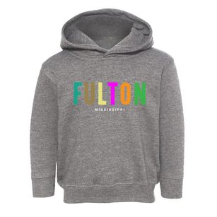 Fulton Mississippi Color Pop Toddler Hoodie