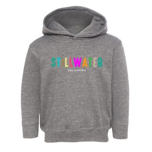 Stillwater Oklahoma Color Pop Toddler Hoodie