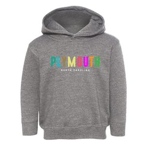 Plymouth North Carolina Color Pop Toddler Hoodie