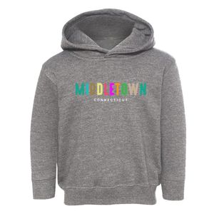 Middletown Connecticut Color Pop Toddler Hoodie