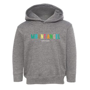Mount Angel Oregon Color Pop Toddler Hoodie