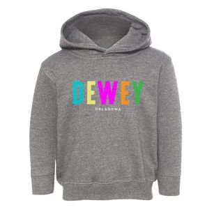 Dewey Oklahoma Color Pop Toddler Hoodie