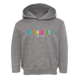 Poughkeepsie New York Color Pop Toddler Hoodie