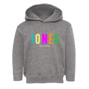 Jones Oklahoma Color Pop Toddler Hoodie