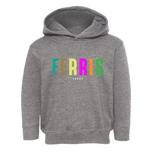 Ferris Texas Color Pop Toddler Hoodie