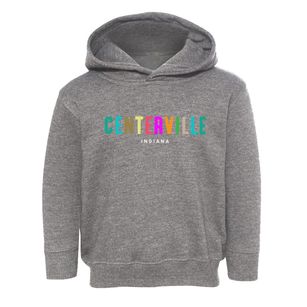 Centerville Indiana Color Pop Toddler Hoodie