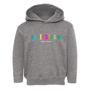 Haverstraw New York Color Pop Toddler Hoodie