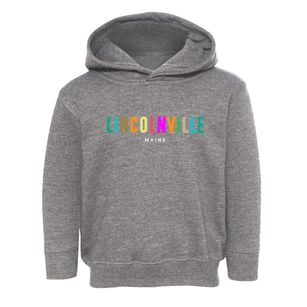 Lincolnville Maine Color Pop Toddler Hoodie