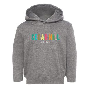 Cedar Hill Missouri Color Pop Toddler Hoodie