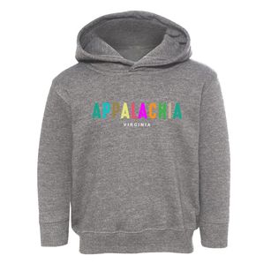 Appalachia Virginia Color Pop Toddler Hoodie