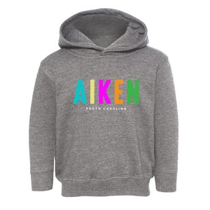 Aiken South Carolina Color Pop Toddler Hoodie