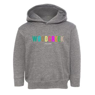 Woodcreek Texas Color Pop Toddler Hoodie