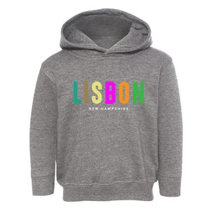 Lisbon New Hampshire Color Pop Toddler Hoodie