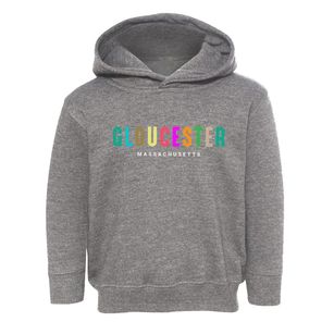 Gloucester Massachusetts Color Pop Toddler Hoodie