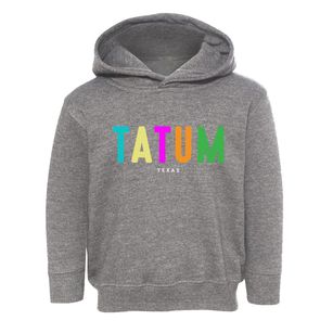 Tatum Texas Color Pop Toddler Hoodie
