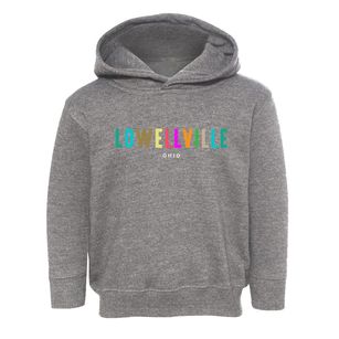 Lowellville Ohio Color Pop Toddler Hoodie