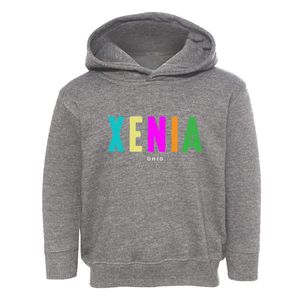 Xenia Ohio Color Pop Toddler Hoodie