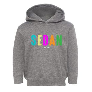 Sedan Kansas Color Pop Toddler Hoodie