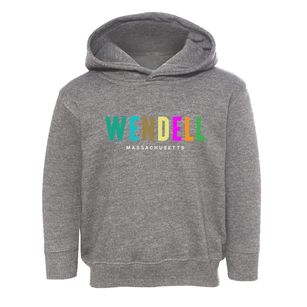 Wendell Massachusetts Color Pop Toddler Hoodie