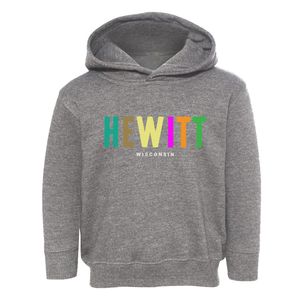 Hewitt Wisconsin Color Pop Toddler Hoodie