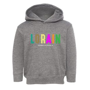 Lorain Pennsylvania Color Pop Toddler Hoodie
