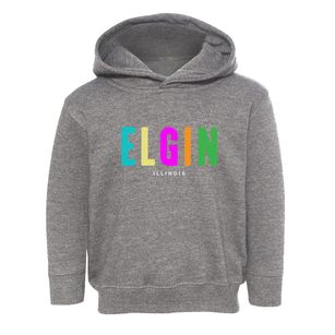 Elgin Illinois Color Pop Toddler Hoodie