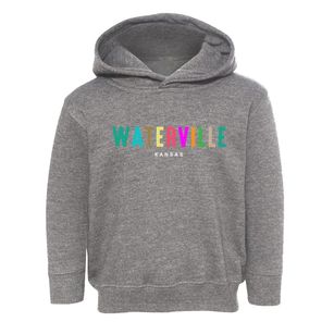 Waterville Kansas Color Pop Toddler Hoodie