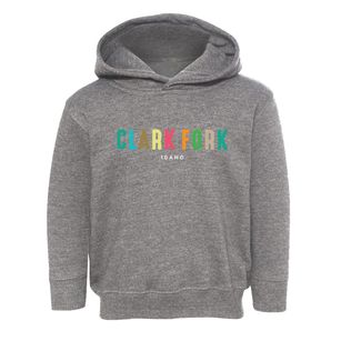 Clark Fork Idaho Color Pop Toddler Hoodie