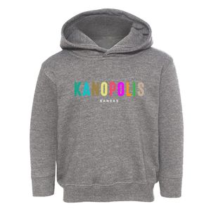 Kanopolis Kansas Color Pop Toddler Hoodie