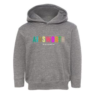 Ainsworth Wisconsin Color Pop Toddler Hoodie