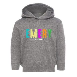 Emery South Dakota Color Pop Toddler Hoodie