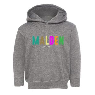 Malden Illinois Color Pop Toddler Hoodie
