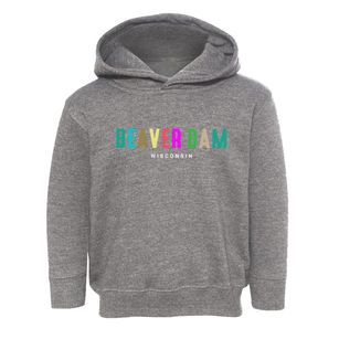 Beaver Dam Wisconsin Color Pop Toddler Hoodie