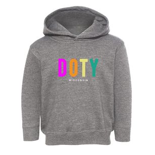 Doty Wisconsin Color Pop Toddler Hoodie