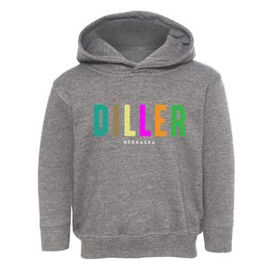 Diller Nebraska Color Pop Toddler Hoodie