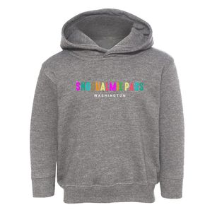 Snoqualmie Pass Washington Color Pop Toddler Hoodie