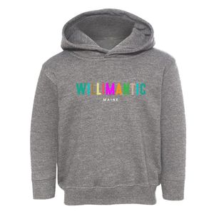 Willimantic Maine Color Pop Toddler Hoodie
