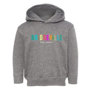 Bridgeville New Jersey Color Pop Toddler Hoodie