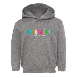 Snoqualmie Washington Color Pop Toddler Hoodie