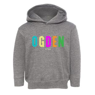 Ogden Utah Color Pop Toddler Hoodie