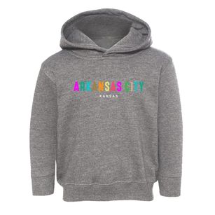 Arkansas City Kansas Color Pop Toddler Hoodie