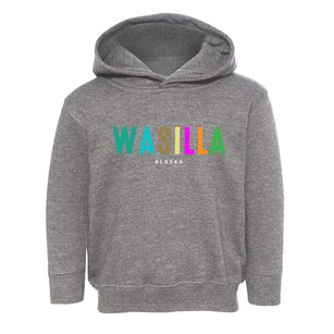 Wasilla Alaska Color Pop Toddler Hoodie