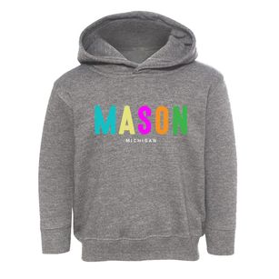 Mason Michigan Color Pop Toddler Hoodie