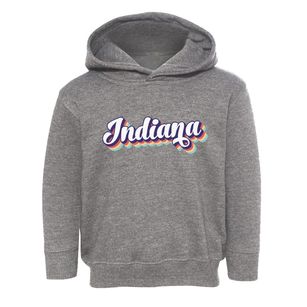  Indiana Retro Candy Vibes Toddler Hoodie