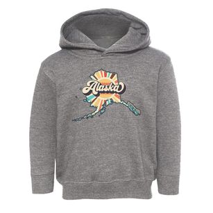  Alaska Retro Art Toddler Hoodie