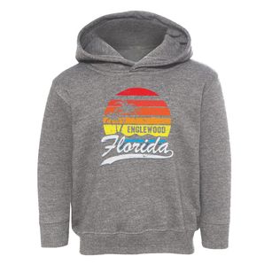 Englewood Florida Palm Tree Sunset Toddler Hoodie