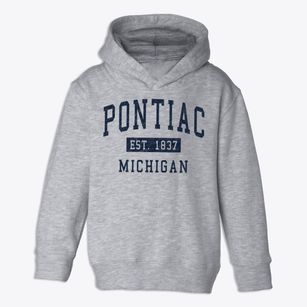 Pontiac Michigan Classic Established Toddler Hoodie
