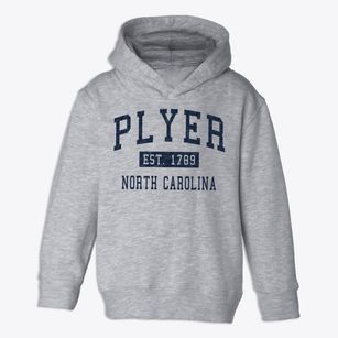 Plyer North Carolina Classic Established Toddler Hoodie