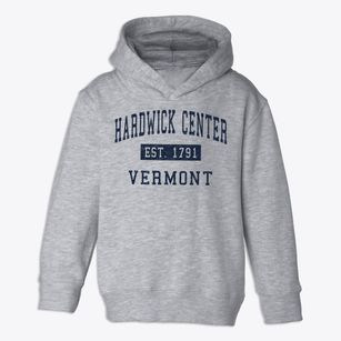 Hardwick Center Vermont Classic Established Toddler Hoodie