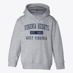 Virginia Heights West Virginia Classic Established Toddler Hoodie